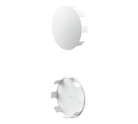 Rothley Matt White 2 Pack Staircase Handrail Shallow End Cap (Diam) 40mm