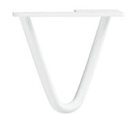 Rothley Matt White Hairpin Furniture Leg (H)100mm