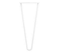 Rothley Matt White Hairpin Furniture Leg (H)350mm