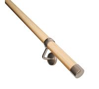 Rothley Pine Metal & Wood Rounded Handrail Kit, (L)3.6M (D)40mm