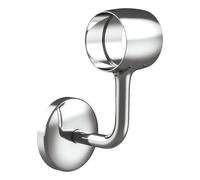 Rothley Polished Chrome Staircase Handrail Connecting Wall Bracket 40mm in Silver Rothley Silver