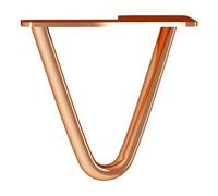 Rothley Polished Hairpin Furniture Leg (H)100mm