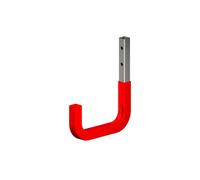 Rothley Red Steel Wall-Mounted J-Shaped Storage Hook (H)140mm (D)115mm