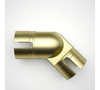 Rothley Satin Brass Modern Adjustable Bannister Staircase Handrail Elbow 40mm in Bronze Rothley Bronze