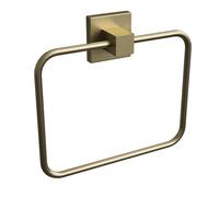 Rothley Satin Brass Square Towel Ring