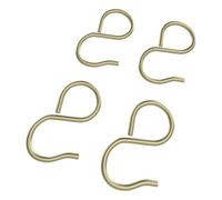 Rothley Satin Brass Steel Sliding S-Hook (H)74mm, Pack Of 4