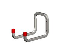Rothley Steel Wall-Mounted J-Shaped Double Storage Hook (H)120mm (D)175mm