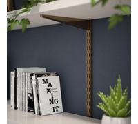 Rothley Twinslot Shelving Kit Antique Brass 1219mm (H) 320mm (D)