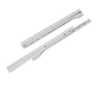 Rothley White Self-Close Bottom-Fixed Drawer Runner (L)300mm, Pack Of 2