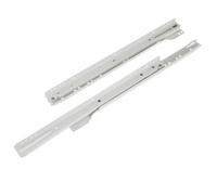 Rothley White Self-Close Bottom-Fixed Drawer Runner (L)500mm, Pack Of 2