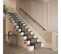 Rothley Wooden Handrail Kits / Ebony - Antique Brass