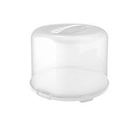 Rotho 1046101100 Fresh Cake Bell XL, Food-Safe Plastic (PP), BPA-Free, White/Transparent, Polypropylene