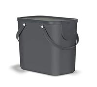 Rotho, Albula, Waste separation system 25l for the kitchen, Plastic (PP) BPA-free, anthracite, 25l (40,0 x 23,5 x 34,0 cm)