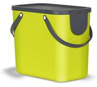 Rotho, Albula, Waste separation system 25l for the kitchen, Plastic (PP) BPA-free, green/anthracite, 25l (40,0 x 23,5 x 34,0 cm)