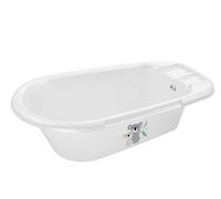 Rotho Babydesign Bathtub with Hose, 0-12 Months, Lovely Koala Motif, Bella Bambina, White, 20020 0001 CQ
