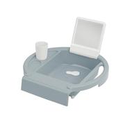 Rotho Babydesign KIDDY WASH Kids Washbasin - Mobile Kids Washbasin - Height Adjustable and Removable - Ideal for Bathroom and Children's Room - Mirror - Blue