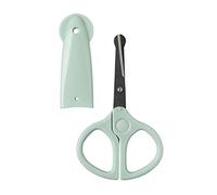 Rotho Babydesign Nail Scissors with Protective Cap, For Cutting Baby Fingernails, From 0 months, Swedish Green, 20449026601