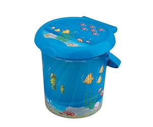 Rotho Babydesign Ocean StyLe! Nappy Bin, Holding Ring for Nappy Bags, 11l, From 0 Months, StyLe!, Blue, 20215012576