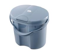 Rotho Babydesign Top Nappy Bin - Recycled - Nappy Bin - Odour-Proof - No Refill Cassettes - Changing Bucket - Misty Blue