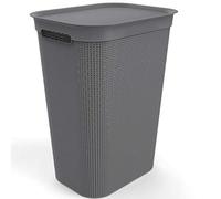 Rotho, Brisen, Laundry collector 50 l, Plastic (PP) BPA-free, anthracite, 50l (43,1 x 34,0 x 52,9 cm)