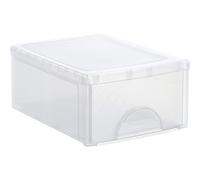 Rotho Frontbox small drawer box 1 drawer, Plastic (PP) BPA-free, transparent, klein (35.0 x 26.0 x 14.0 cm)