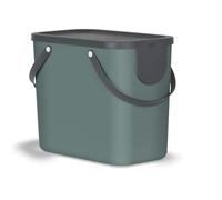 Rotho Indoor Recycling bin from Rotho Albula - 1024905092, Green, 25 l (40.0 x 23.5 x 34.0 cm)