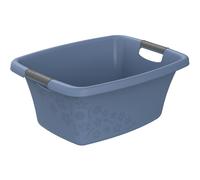 Rotho Laundry Bin Hamper Laundry Baskets Flowers 25 L Horizon Blue Plastic