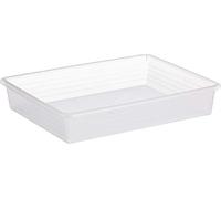 Rotho, Linus, Storage basket A4, Plastic (PP) BPA-free, transparent, A4 (34,5 x 27,0 x 6,0 cm)