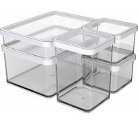 Rotho Loft 5-Piece Storage Box Set - Airtight Plastic Food Containers