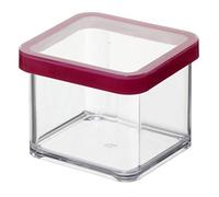 Rotho, Loft, square storage box 0.5l with lid and seal, Plastic (PP) BPA transparent/red, 0,5l (10,0 x 10,0 x 7,2 cm)