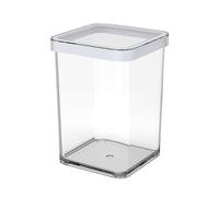 Rotho, Loft, Storage box 1 l with lid, Plastic (PP) BPA white/transparent, 1l (10,0 x 10,0 x 14,2 cm)