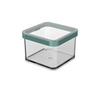 Rotho Loft Storage Box with Lid 0.5 L Food Storage Container Turquoise | Kitchen Storage for Small Portions, Aroma-Tight Lid, Transparent Sides, Freezer-Safe, Dishwasher-Safe, Square Shape