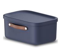 Rotho Maloja Storage box 12 l, Plastic (PP recycled), 12 (39.5 x 26.5 x 17.7 cm), Blue