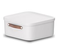 Rotho Maloja Storage box 20 l, Plastic (PP recycled), 20 (39.5 x 38.0 x 17.7 cm), White