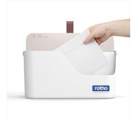 Rotho MyPaper Inbox Desk Organiser File Organiser Four FSC Folders White | Document organiser with four FSC folders, free-standing or wall mounted, keeps paperwork together, white PP body for papers
