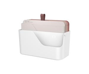 Rotho MyPaper Inbox document organiser MY PAPER Plus, Plastic (PP) BPA-free, white/red, (36.4 x 16.8 x 31.7 cm)