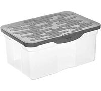 Rotho, Ranger, Storage box 13 l with lid A4, Plastic (PP) BPA-free, anthracite, A4/13l (39,0 x 27,0 x 17,5 cm)