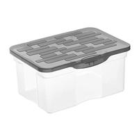 Rotho, Ranger, Storage box 4.2 l with lid A5, Plastic (PP) BPA-free, anthracite, A5/4,2l (26,5 x 19,0 x 12,5 cm)