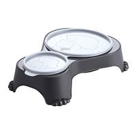 Rotho, Sally, Feeding bowl with lid, Plastic (PP) BPA anthracite, 1l + 0,28l (32,0 x 23,7 x 7,0 cm)