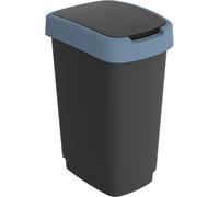 Rotho Swing Bin Trash Can Waste Collector Twist 25 L Horizon Blue