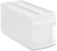 Rotho, Systemix, Drawer box 1 drawer S, Plastic (PP) BPA-free, transparent, S (39,5 x 17,0 x 20,3 cm)