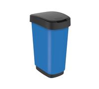 Rotho Twist Waste bin 50l with lid, Plastic (PP) BPA-Free, grey, 50l (40.1 x 29.8 x 60.2 cm)