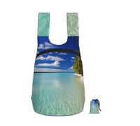 ROTHSKNV Aitutaki lagoon, Cook Islands Backpack - Lightweight 16L Foldable Hiking Daypack Packable Back Pack Travel Bag Zipper