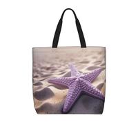 ROTHSKNV Beach Starfish Womens Tote Bag Large Reusable Grocery Bags Casual Shoulder Bags For Shopping, Travel, Work Gift For Women