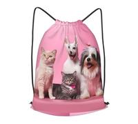 ROTHSKNV Drawstring Backpack Woemn Men Sports Gym Sack Lightweight Drawstring Bags Dogs And Cats Cinch Bag Sackpack For Work Swim Travel