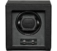 ROTHWELL Single Watch Winder for Automatic Watches with Quiet Motor with Multiple Speeds and Rotation Settings (Black/Grey)