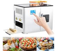 Roti Making Machine, Fully Automatic Cooking Device, Roti Maker Fully Automatic, Intelligent Touch Screen, One Key to Make 20 Pcs/One Time, for Chapati, Corncakes, Flour Tortilla