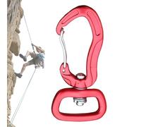 Rotierender Karabinerhaken, drehbarer Karabinerverschluss | Professioneller sicherer Verschlussclip - Multifunktionaler dicker Schlüsselanhänger-Clip, robuster, stabiler Schlüsselclip für Wandern, Ruc