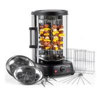 Rotisserie Grill, Kebabs, Gyros, Skewers, Roasts, 1500W, 21L - Black