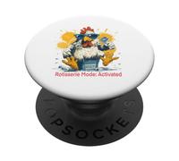 Rotisserie Mode Activated Funny Menopause Chicken Henopause PopSockets Adhesive PopGrip